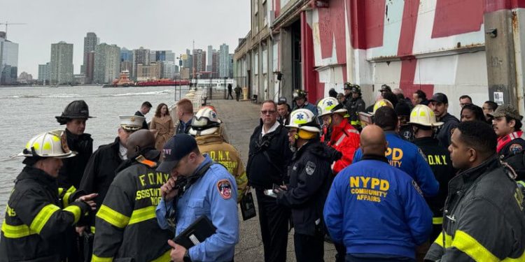 Cae una aeronave al río Hudson