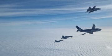 Con 80 aviadores y seis aviones EF-18, el Ala 12 del Ejército del Aire y del Espacio ha participado en el Ramstein Flag
