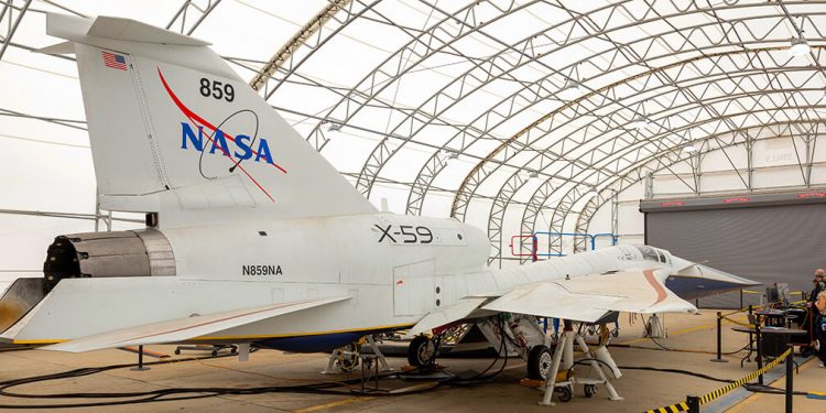 El X-59 de la Nasa supera con éxito pruebas críticas en tierra