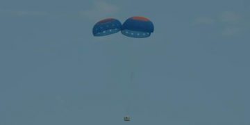 El New Shepard de Blue Origin completó su 33 misión espacial con seis pasajeros a bordo