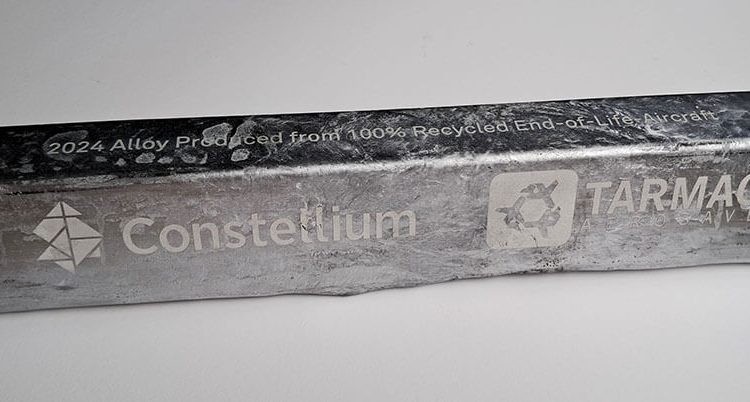 Tarmac Aerosave y Constellium logran reciclar aleaciones complejas para su uso en nuevos aviones