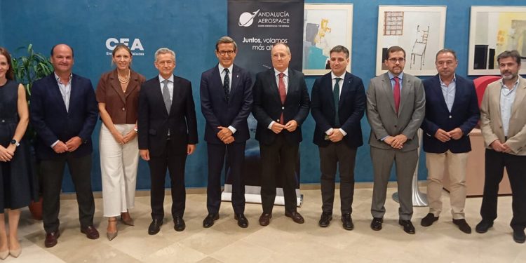Presentación de datos del sector aeroespacial andaluz 2024. Fuente: Andalucía Aeroespace