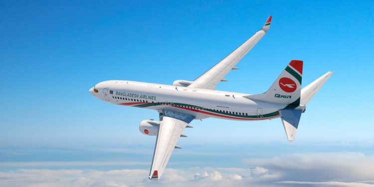 Un boeing de Biman Bangladesh. Fuente: Biman Bangladesh