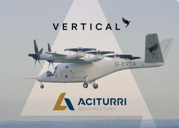 Aciturri suministrará a Vertical Aerospace la estructura completa del avión VX4. Fuente: Vertical Aerospace.