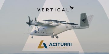 Aciturri suministrará a Vertical Aerospace la estructura completa del avión VX4. Fuente: Vertical Aerospace.