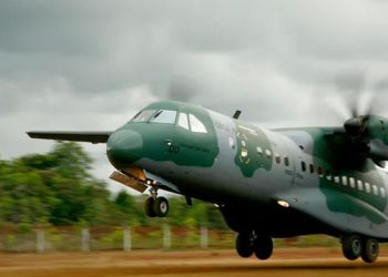 El primer C295 MSA de vigilancia marítima fabricado en Sevilla inicia su fase de pruebas. Fuente: Airbus.