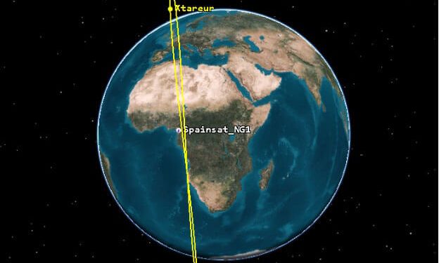 El COVE lidera su primer evento espacial real del Global Sentinel. Fuente: Ministerio de Defensa.