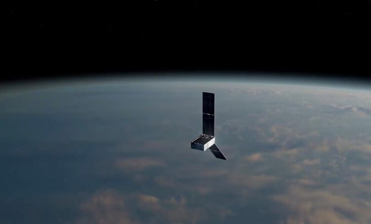 Concepción artística que representa uno de los dos CubeSats PREFIRE idénticos que orbitan la Tierra. Fuente: Nasa/JPL-Caltech