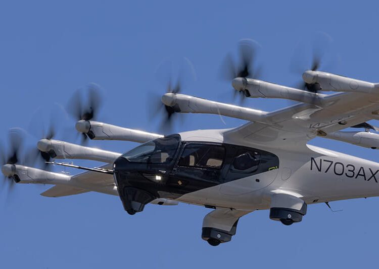 El avión Midnight de Archer durante su vuelo pilotado más largo hasta el momento. Fuente: Archer Aviation