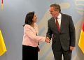 El ministro de Defensa alemán, Boris Pistorius, y su homóloga española, Margarita Robles. Fuente: Ministerio de Defensa