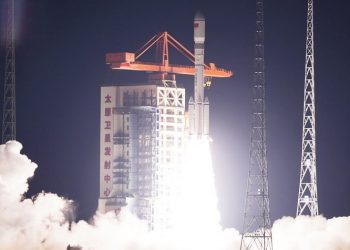 El sitio de lanzamiento modificado del cohete Long March 6. Fuente: CASC/Shang Yuhang