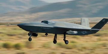 GA-ASI inicia las pruebas en vuelo del YFQ-42A. Fuente: GA-ASI