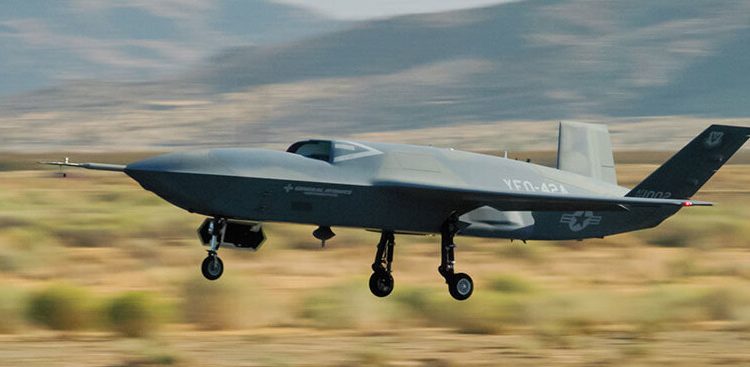 GA-ASI inicia las pruebas en vuelo del YFQ-42A. Fuente: GA-ASI