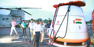 ISRO completa la primera prueba integrada de caída aérea para el programa Gaganyaan. Fuente: ISRO