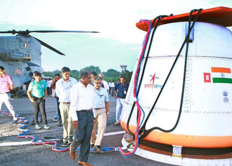 ISRO completa la primera prueba integrada de caída aérea para el programa Gaganyaan. Fuente: ISRO