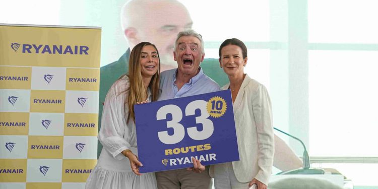 Ryanair abrirá una nueva base en Tirana para el verano de 2026. Fuente: Ryanair.