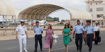 Visita de la ministra de Defensa a la academia general del aire y del espacio. Fuente:Iñaki Gómez/MDE