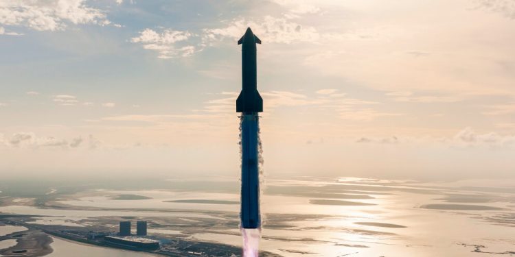 Décimo vuelo de prueba de Starship. Fuente: SpaceX