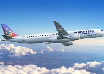 Airlink y Azorra ultiman un acuerdo de arrendamiento para 10 nuevos aviones Embraer E195-E2. Fuente: Embraer.