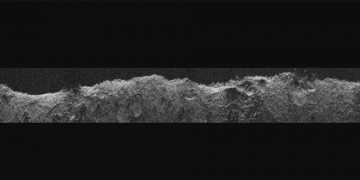 Imagen del radar de la sonda Europa Clipper. Fuente: NASA.