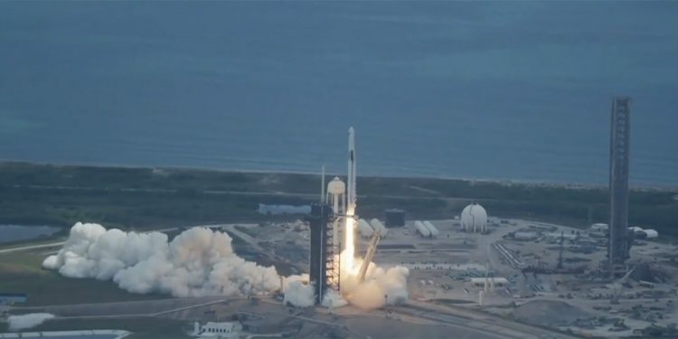 Realizado con éxito el lanzamiento a la ISS de la Crew-11. Fuente: SpaceX.