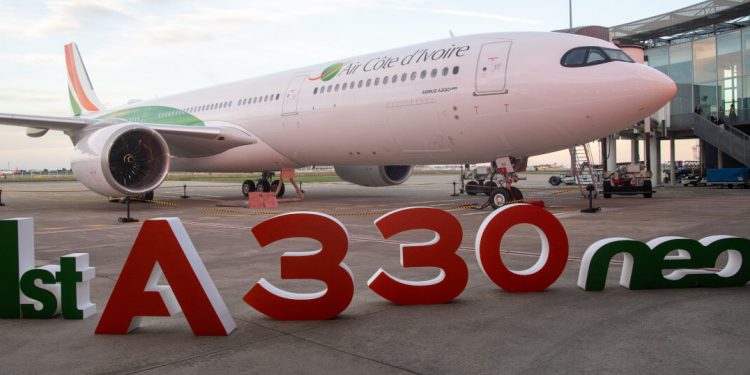 Air Côte d'Ivoire recibe su primer A330neo. Fuente: Airbus