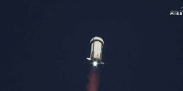 Blue Origin completa su misión NS-35 con más de 40 cargas científicas. Fuente: Blue Origin