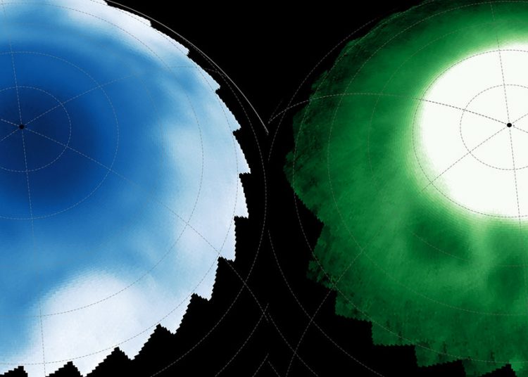 El telescopio James Webb revela estructuras inéditas en la atmósfera de Saturno. Fuente: NASA/ESA/CSA