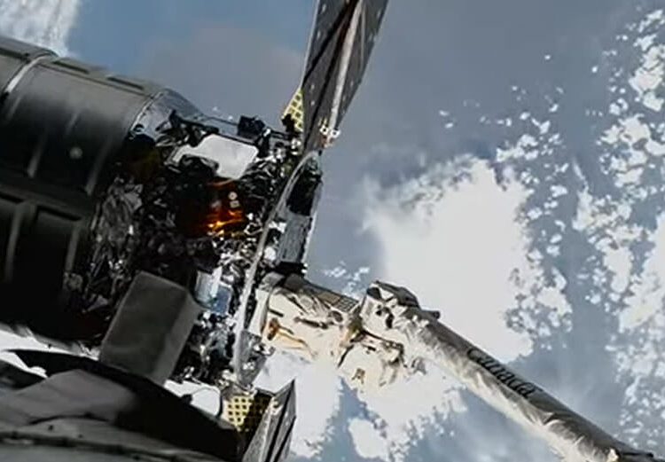 La ISS captura con éxito la Cygnus XL. Fuente: Nasa