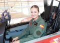 La Princesa de Asturias, en la cabina del avión de enseñanza PC 21 “Pilatus” durante su ingreso en la Academia General del Aire y del Espacio de San Javier (Murcia). Fuente: Ministerio de Defensa
