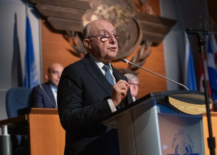 Salvatore Sciacchitano, presidente del Consejo de la OACI. Fuente: OACI