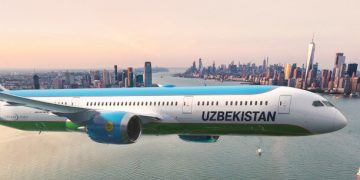 Un Boeing 787 Dreamliner de Uzbekistan Airways. Fuente: Boeing