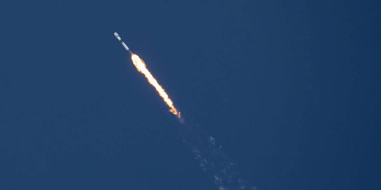 Un Falcon 9 de SpaceX lanzó la misión NROL-48. Fuente: SpaceX