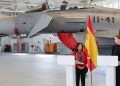 Visita al Destacamento VILKAS, en la Base Aérea de Siauliai (Lituania). Fuente: Iñaki Gómez/MDE