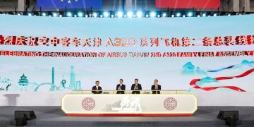 Airbus refuerza su presencia en China con una segunda línea de ensamblaje final del A320 en Tianjin. Fuente: Airbus China