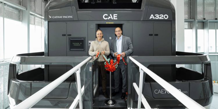 Cathay incorpora un nuevo simulador CAE Airbus A320neo. Fuente: Cathay
