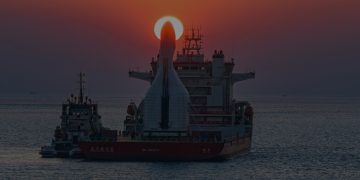 China lanzó el cohete Gravity-1 con tres satélites desde el mar. Fuente: OrienSpace