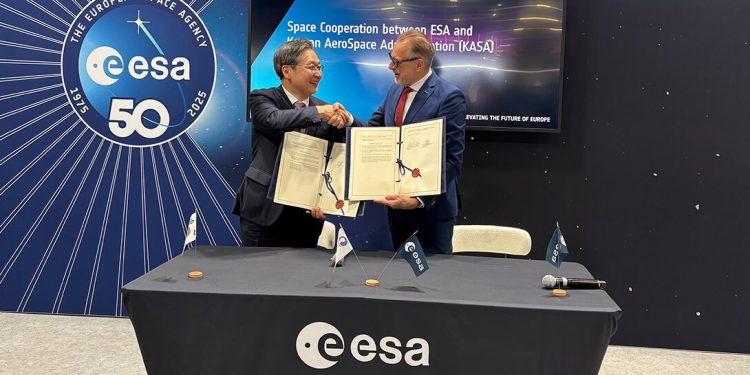 ESA y KASA inician una nueva etapa de cooperación espacial centrada en usos pacíficos. Fuente: ESA