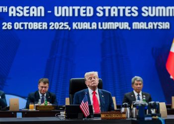 El presidente de EEUU, Donald Trump, en los Acuerdos de Paz de Kuala Lumpur entre Tailandia y Camboya. Fuente: Casa Blanca
