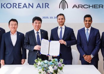 Korean Air impulsa la nueva movilidad aérea con Archer. Fuente: Archer