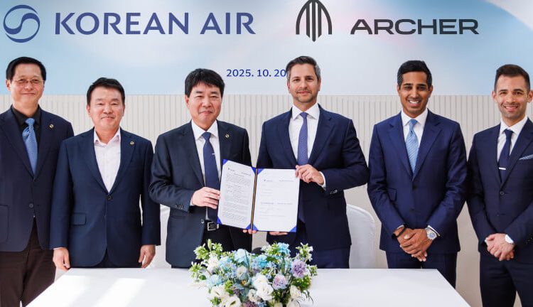 Korean Air impulsa la nueva movilidad aérea con Archer. Fuente: Archer