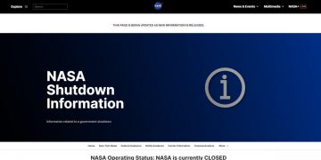 La Nasa cerró temporalmente debido a una interrupción en la financiación gubernamental. Fuente: Nasa