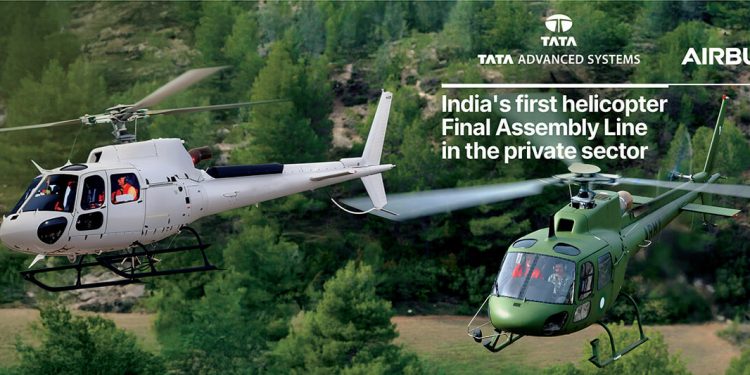La primera línea de ensamblaje final de helicópteros H125 de Airbus en la India se ubicará en Karnataka. Fuente: Airbus