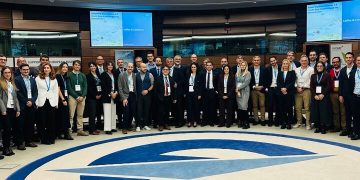 Representantes del proyecto U-ELCOME en la sede de EUROCONTROL. Fuente: ENAIRE