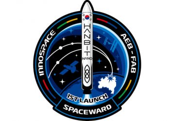 Parche de la misión 'Spaceward' del lanzamiento del Hanbit-Nano de Innospace. Fuente: Innospace