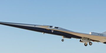 Primer vuelo del X-59. Fuente: Lockheed Martin