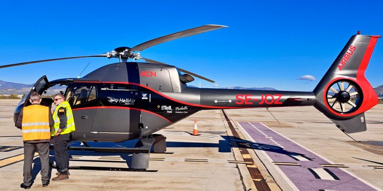 ENAIRE y Aena participan en un proyecto europeo de aerotaxis con un pasillo aéreo entre Málaga y Granada. Fuente: ENAIRE.
