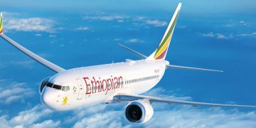 Boeing 737 MAX de Ethiopian Airlines. Fuente: Boeing