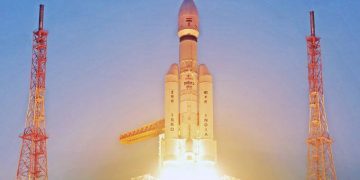 ISRO lanzó la misión LVM3 con el satélite de comunicaciones CMS-3. Fuente: ISRO