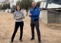 La ministra de Ciencia, Innovación y Universidades, Diana Morant, y Pablo Álvarez, primer astronauta español del siglo XXI. Fuente: Ministerio de Ciencia